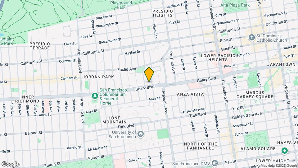 2824 Geary Blvd Map and Location Details