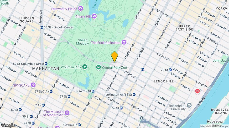 3 E 66th St Map and Location Details