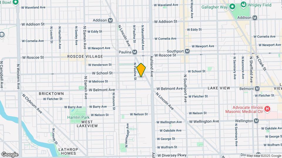 1640 W Melrose St Map and Location Details
