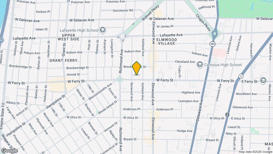 572 W Ferry St Map and Location Details