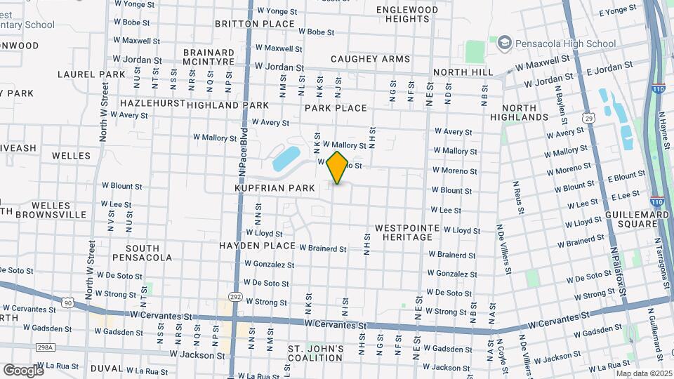 1414 N J St Map and Location Details