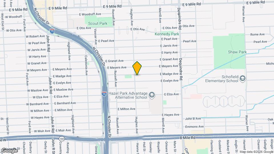 1410 E Madge Ave Mapa y Detalles de la Ubicación
