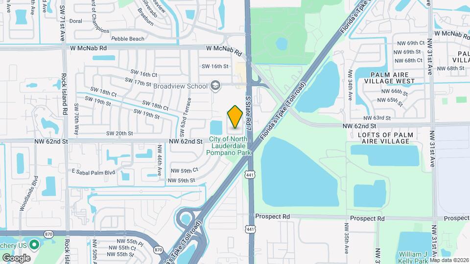 6051 SW 19th Pl Map and Location Details