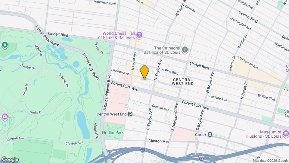 4540 Laclede Ave, Unit 304 Mapa y Detalles de la Ubicación