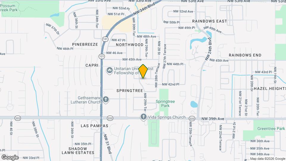 2929 NW 43rd Ave Map and Location Details