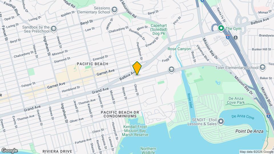 2214 1/2 Grand Ave Map and Location Details