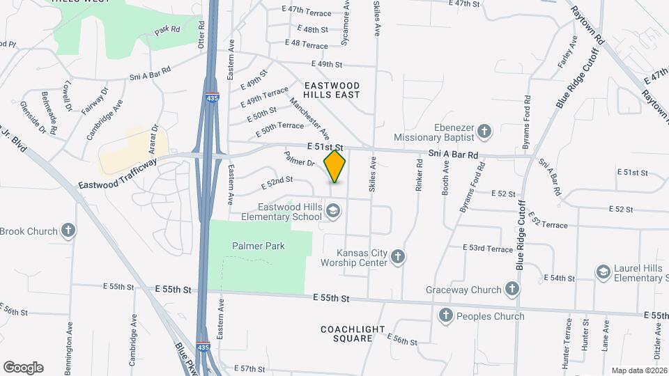 5201 Palmer Dr Map and Location Details