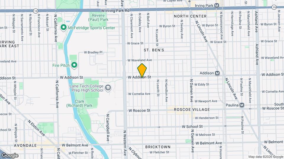 2257 W Addison St Map and Location Details