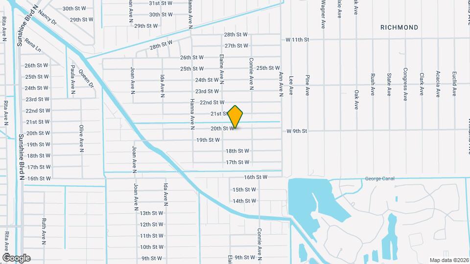 2611 20th St W Map and Location Details