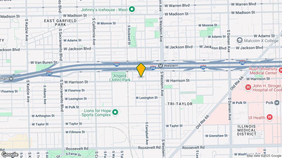 2516 W Harrison St Mapa y Detalles de la Ubicación