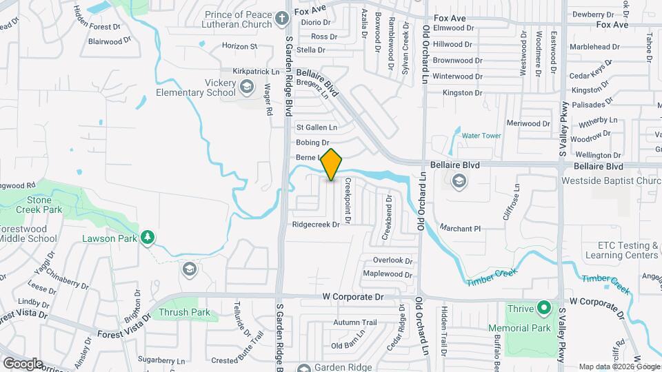 1704 Shady Creek Dr Map and Location Details