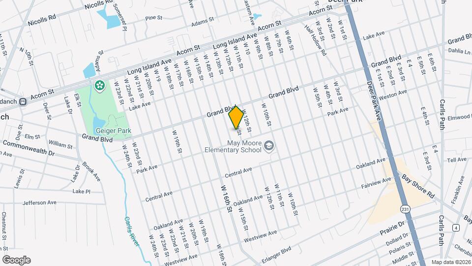 160 W 13th St Mapa y Detalles de la Ubicación