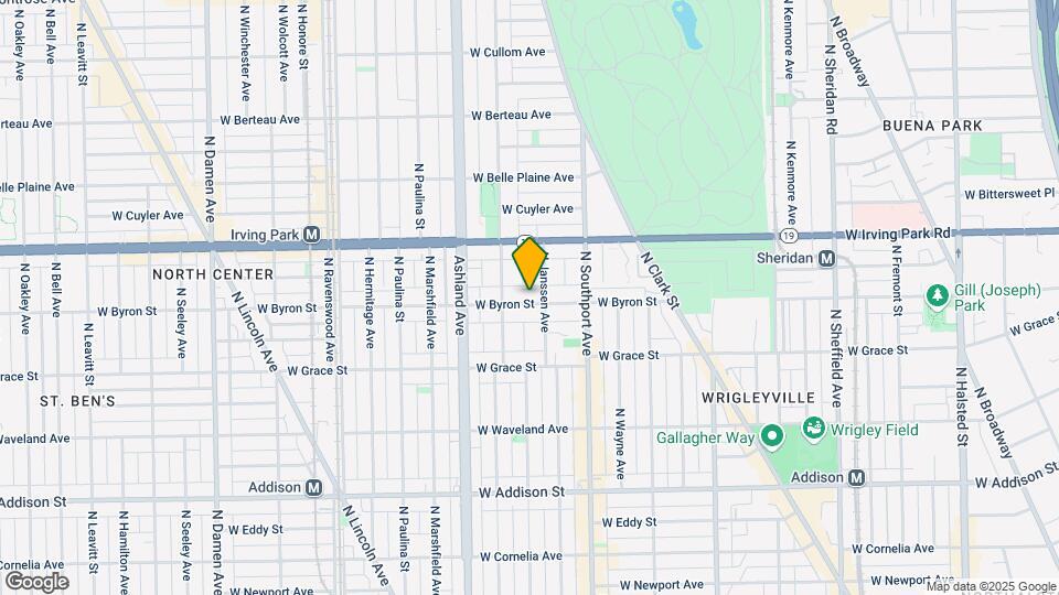 1456 W Byron St, Unit 1 Map and Location Details