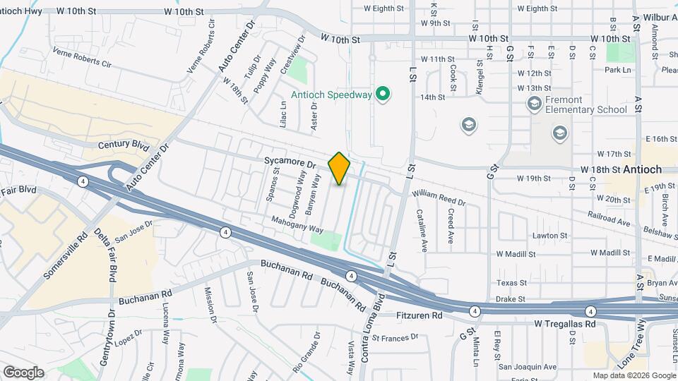 2116 Manzanita Way Map and Location Details