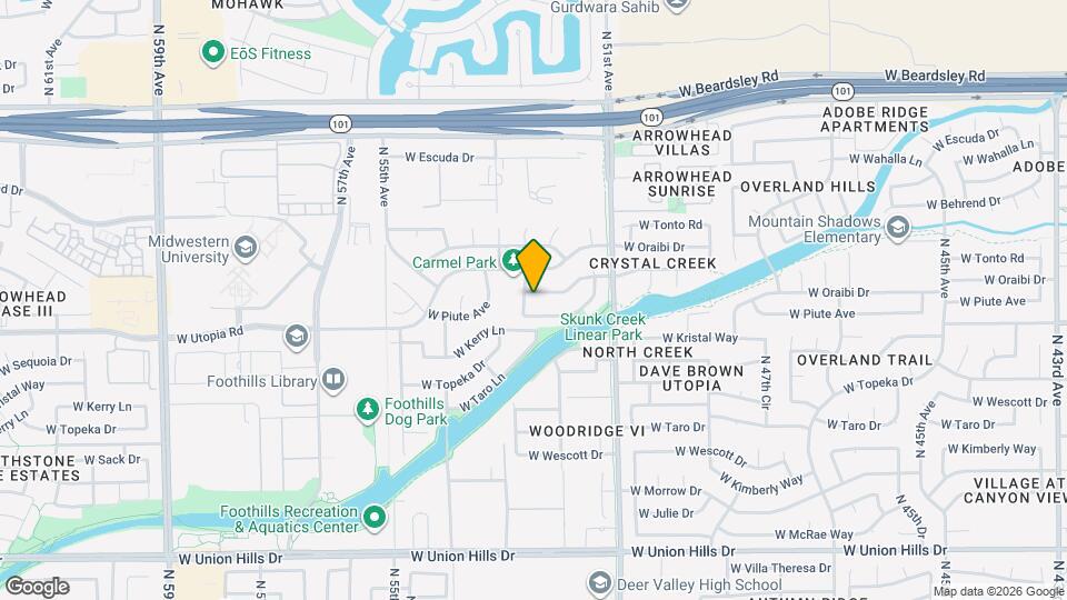 5223 W Wikieup Ln Mapa y Detalles de la Ubicación