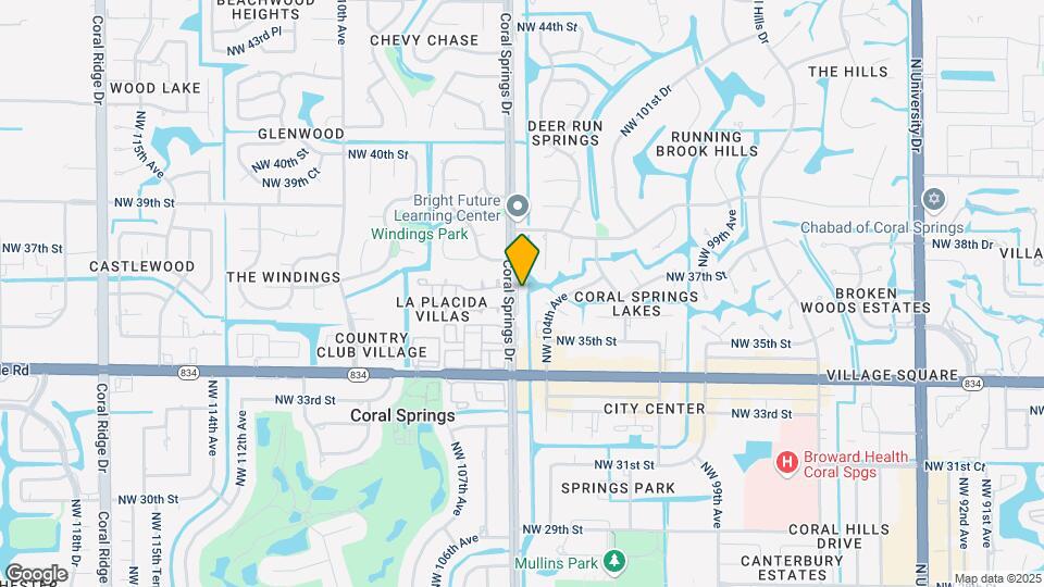 3639 Coral Springs Dr Mapa y Detalles de la Ubicación