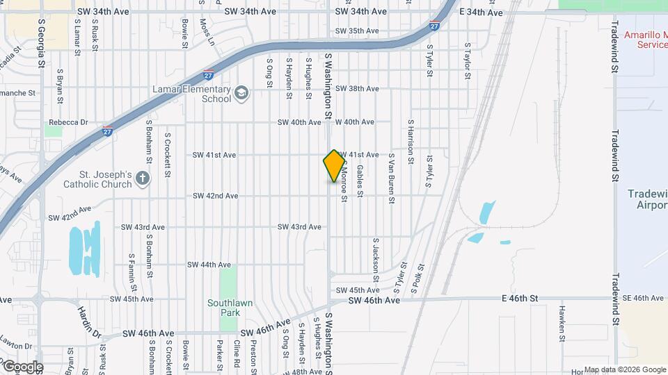 4123 S Washington St Map and Location Details