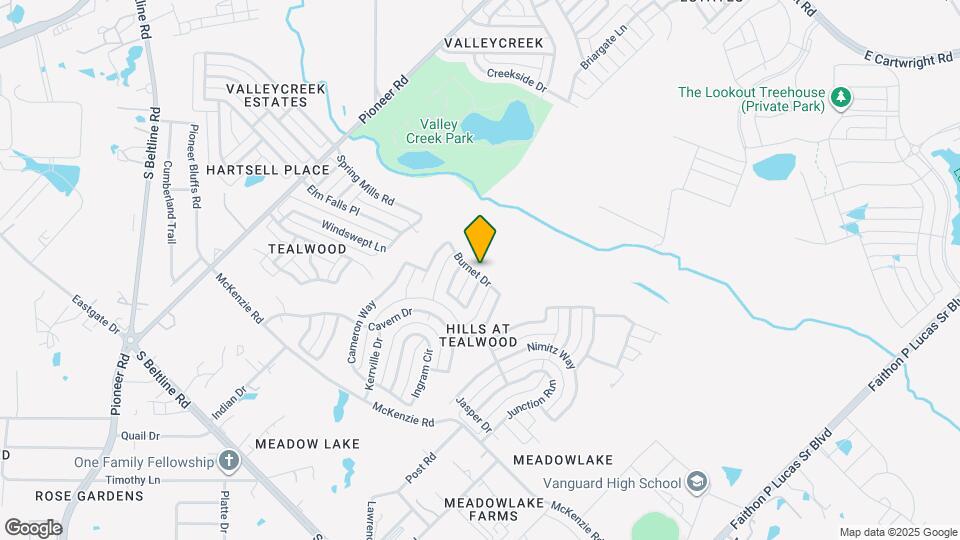 1033 Burnet Dr Map and Location Details