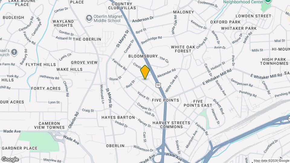 2104 Fairview Rd Mapa y Detalles de la Ubicación