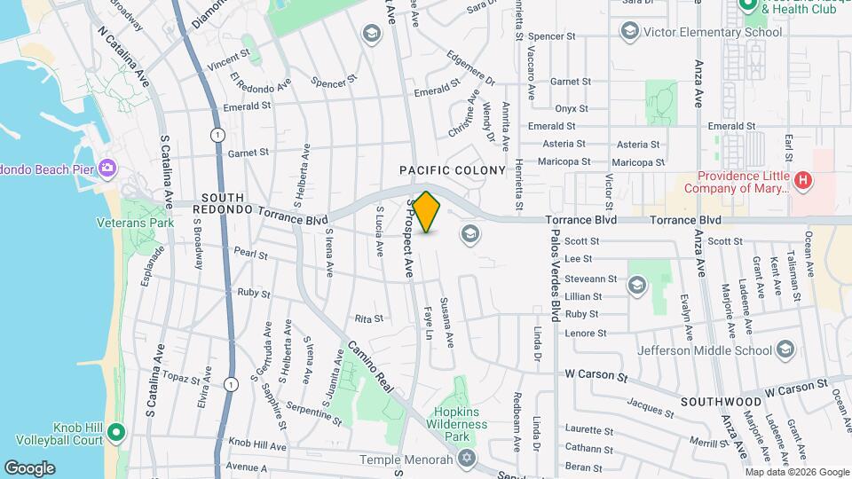 1106 Opal St, Unit B Mapa y Detalles de la Ubicación