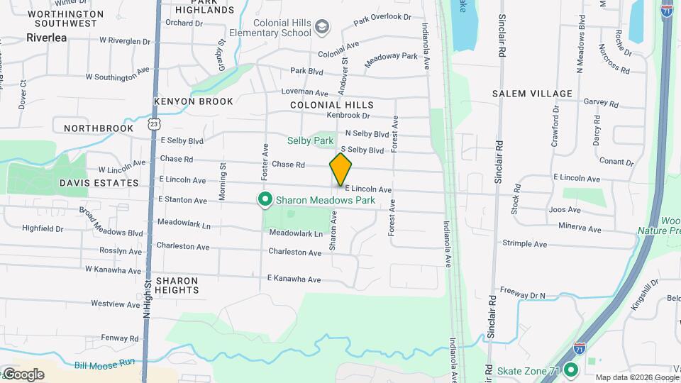 5432 Sharon Park Ave Mapa y Detalles de la Ubicación