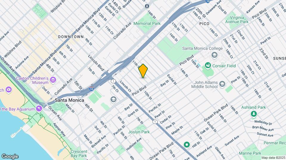 1863 10th St. Map and Location Details
