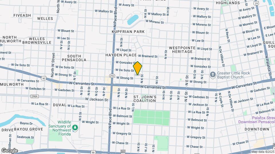 1760 W Strong St Map and Location Details