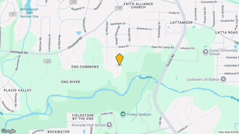 4612 Reigal Wood Rd Map and Location Details