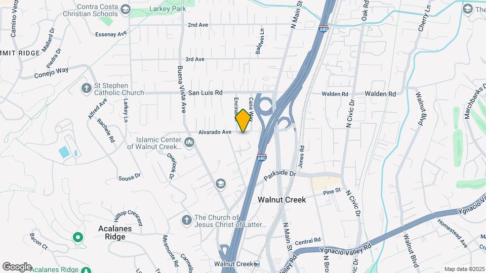 1671 Alvarado Ave Map and Location Details