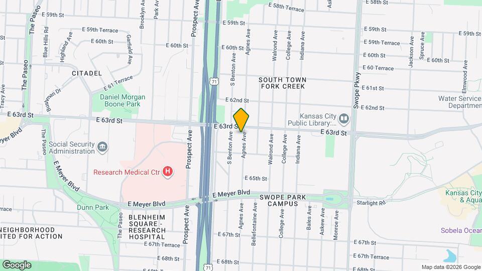 6314 Agnes Ave Map and Location Details