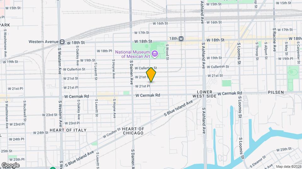 1858 W 21st Pl Map and Location Details