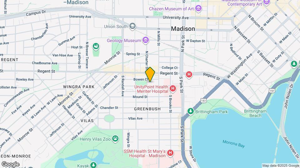 1128 Milton St Map and Location Details