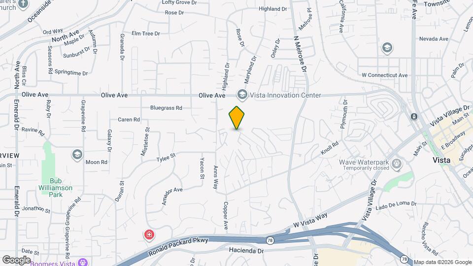 820 Silver Dr Map and Location Details