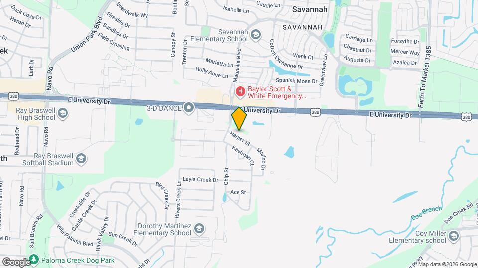 3401 Harper St Map and Location Details