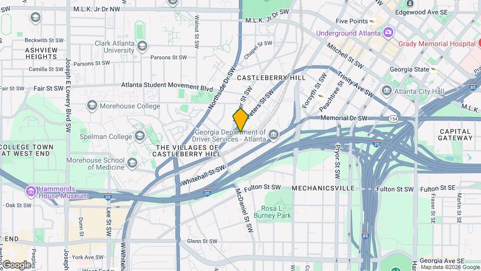 320 Peters St SW Map and Location Details