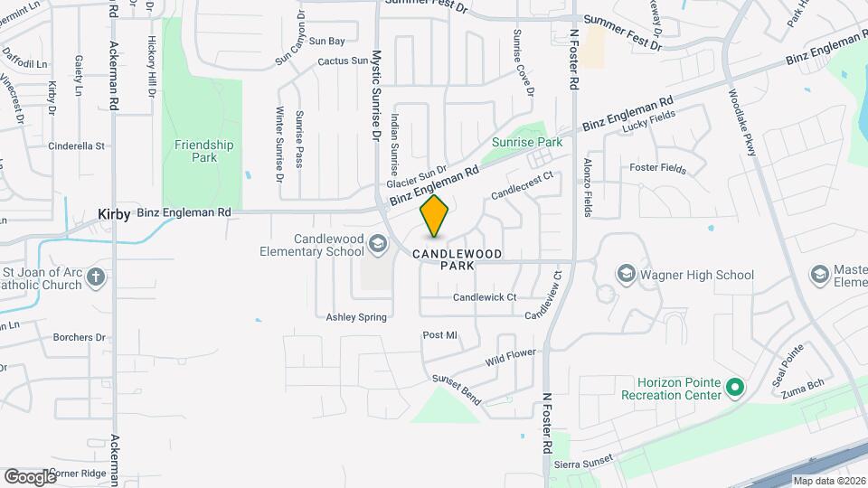 3716 Candlebrook Ln Mapa y Detalles de la Ubicación