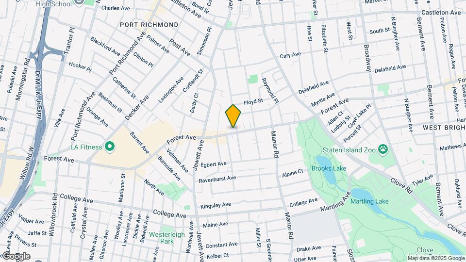 Port Richmond Mapa y Detalles de la Ubicación