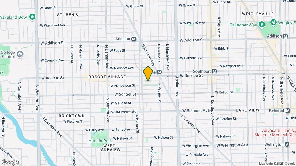 1740 W Henderson St, Unit 02 Map and Location Details