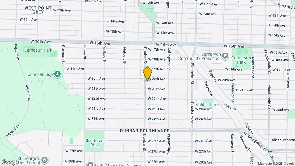 3628 Dunbar St Map and Location Details