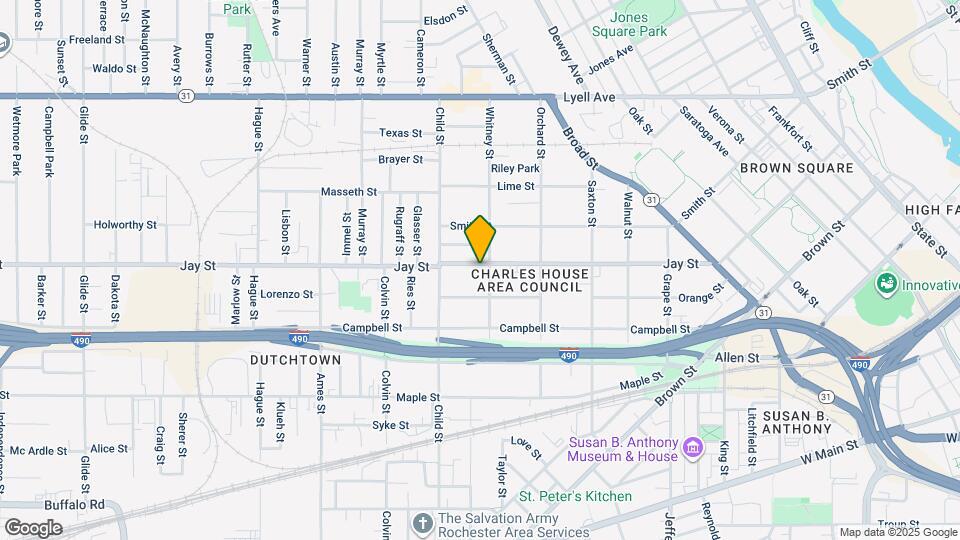 621 Jay St Map and Location Details