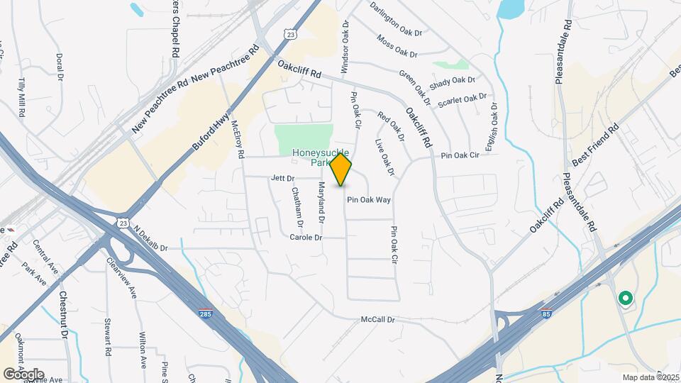 3852 Pin Oak Cir Map and Location Details