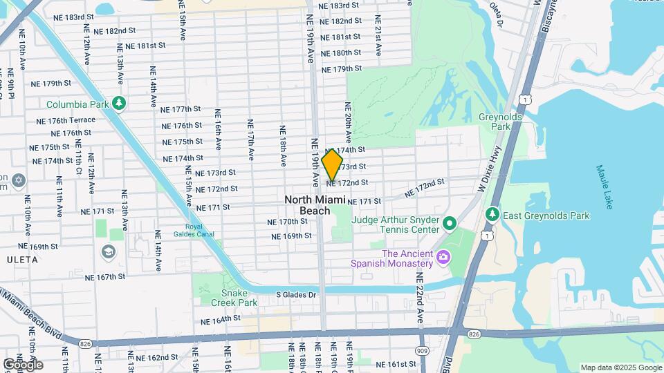 1942 NE 172nd St-Unit -1942 Mapa y Detalles de la Ubicación