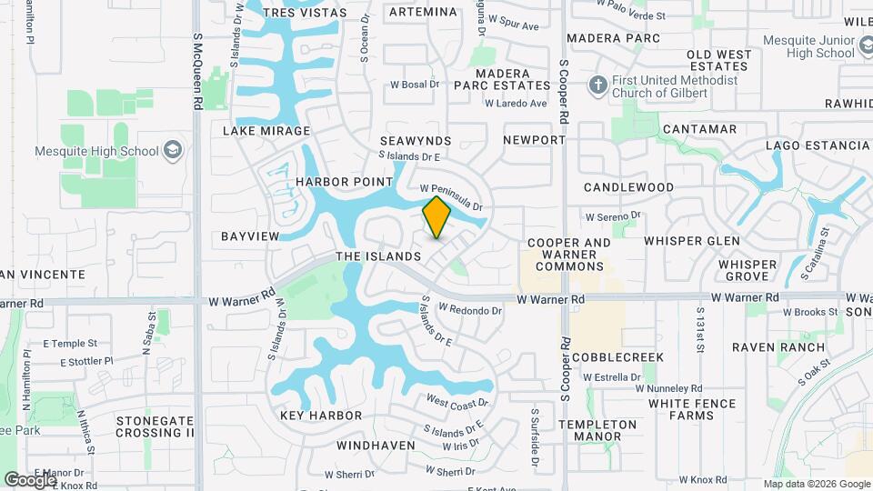 1115 W Windjammer Dr Map and Location Details