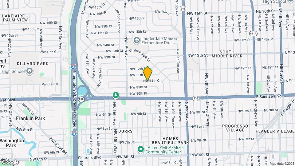 1212 NW 11th Ct Map and Location Details