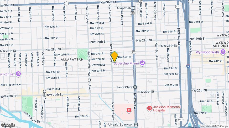 1380 NW 25th St Mapa y Detalles de la Ubicación