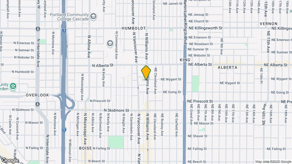 4725 N Williams Ave Map and Location Details