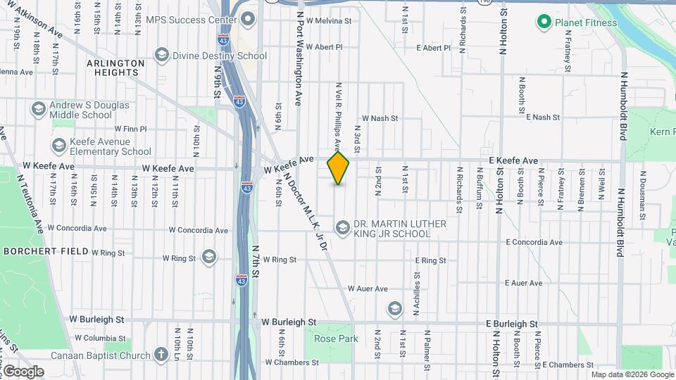 3420 N Vel R. Phillips Ave Map and Location Details