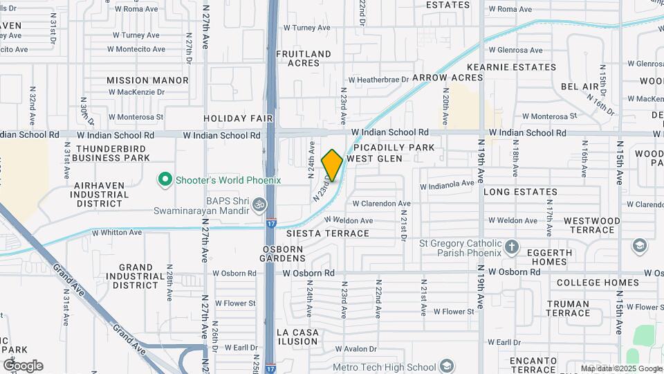 3839 N 23rd Dr, Unit #2 Mapa y Detalles de la Ubicación