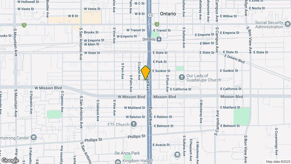702 Euclid Ave Map and Location Details