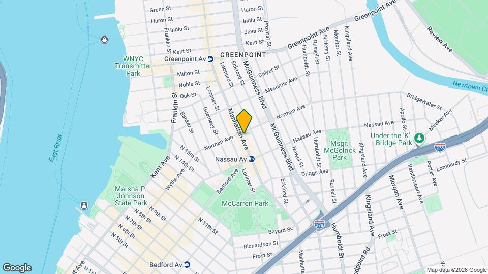 688 Manhattan Ave, Unit 2L Mapa y Detalles de la Ubicación